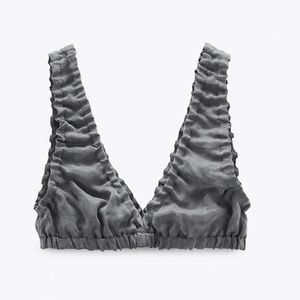 NEW ZARA FLOWING Crop top bralette style